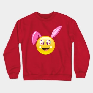 Easter Ears Emoji,bunny Shirt boys Girl Crewneck Sweatshirt